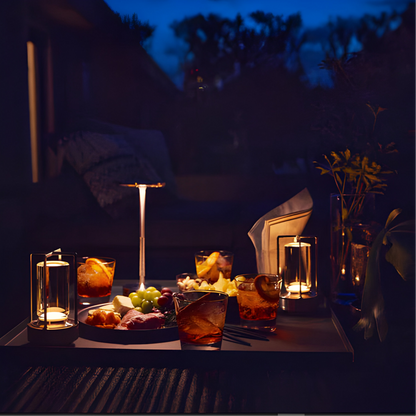 GlowLite – Kabellose LED-Tischlampe mit Berührungsdimmung
