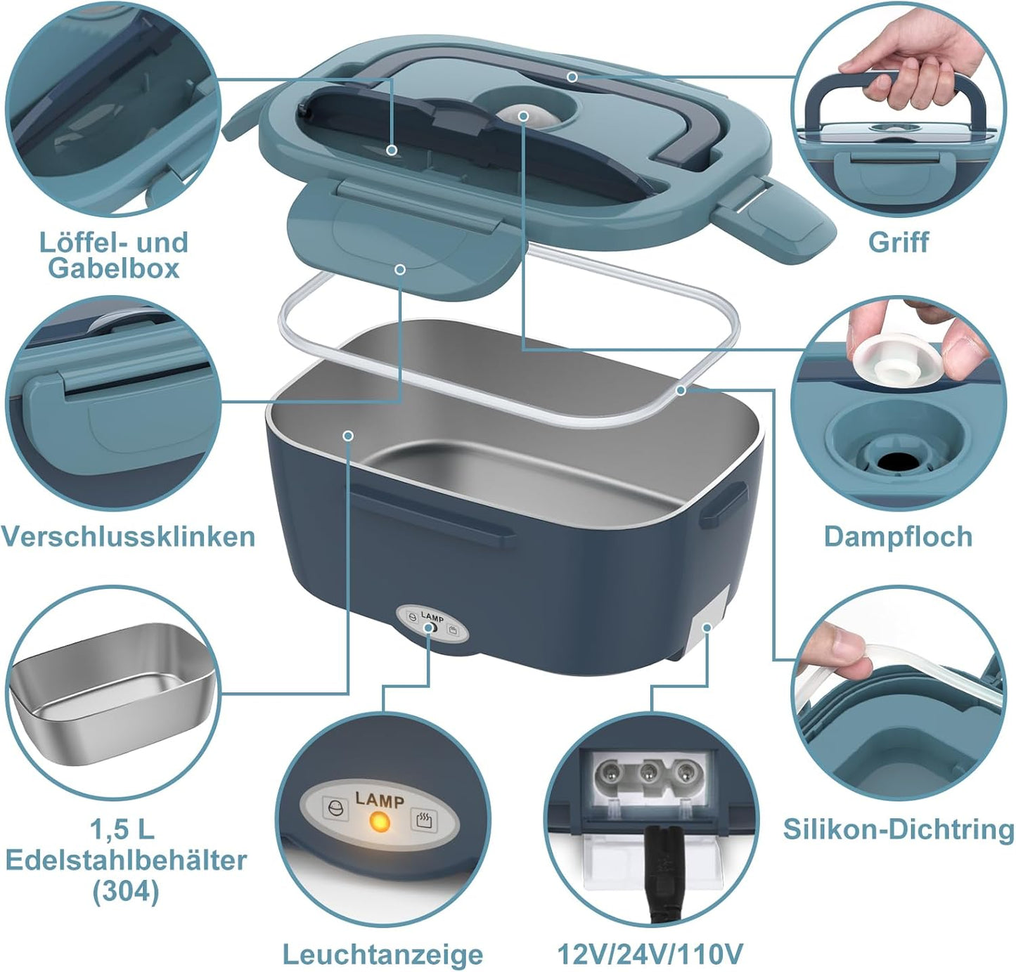 HeatSwift™ — Genieße jederzeit frische, heiße Mahlzeiten, um deinen Antrieb zu stärken