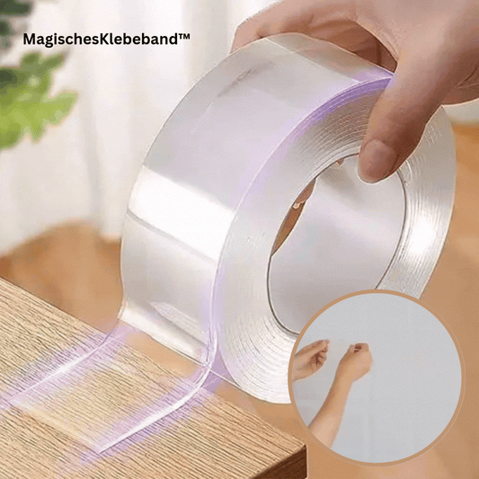 Dubbelzijdig magisch kleefband transparant | Supersterke hechting & herbruikbaar | 3 cm × 3 m, residuvrij, binnen & buiten