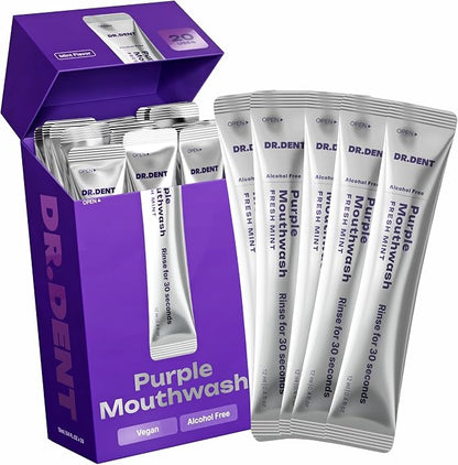 PurpleBright™ Mundspülung – Für sichtbar weißer wirkende Zähne
