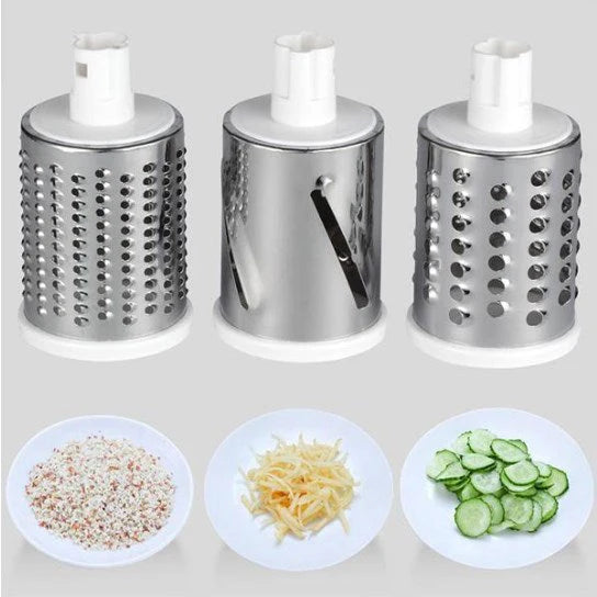 ProTwister™ – Die manuelle 3-in-1 Trommelreibe für Gemüse, Käse mehr
