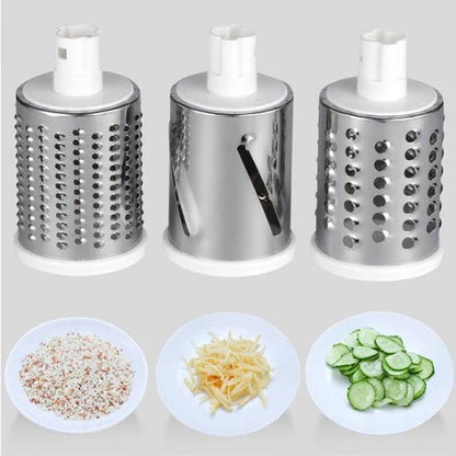 ProTwister™ – Die manuelle 3-in-1 Trommelreibe für Gemüse, Käse mehr