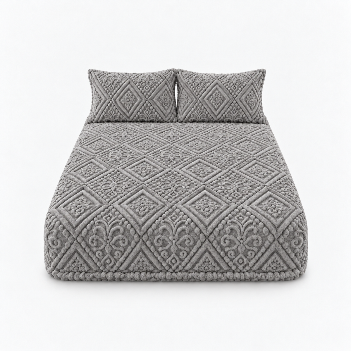 Letzter Tag: 50 % Rabatt | Damask Haven™ – Luxus-Spannbettlaken mit kuschelweichem 3D-Damastmuster!