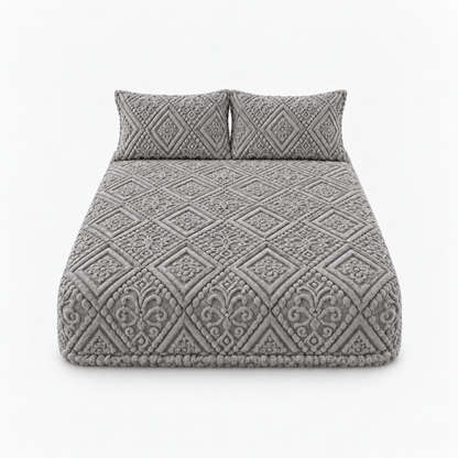 Letzter Tag: 50 % Rabatt | Damask Haven™ – Luxus-Spannbettlaken mit kuschelweichem 3D-Damastmuster!