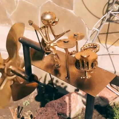 RockBeater Pro – handgefertigte Windtrommler-Skulptur für den Garten