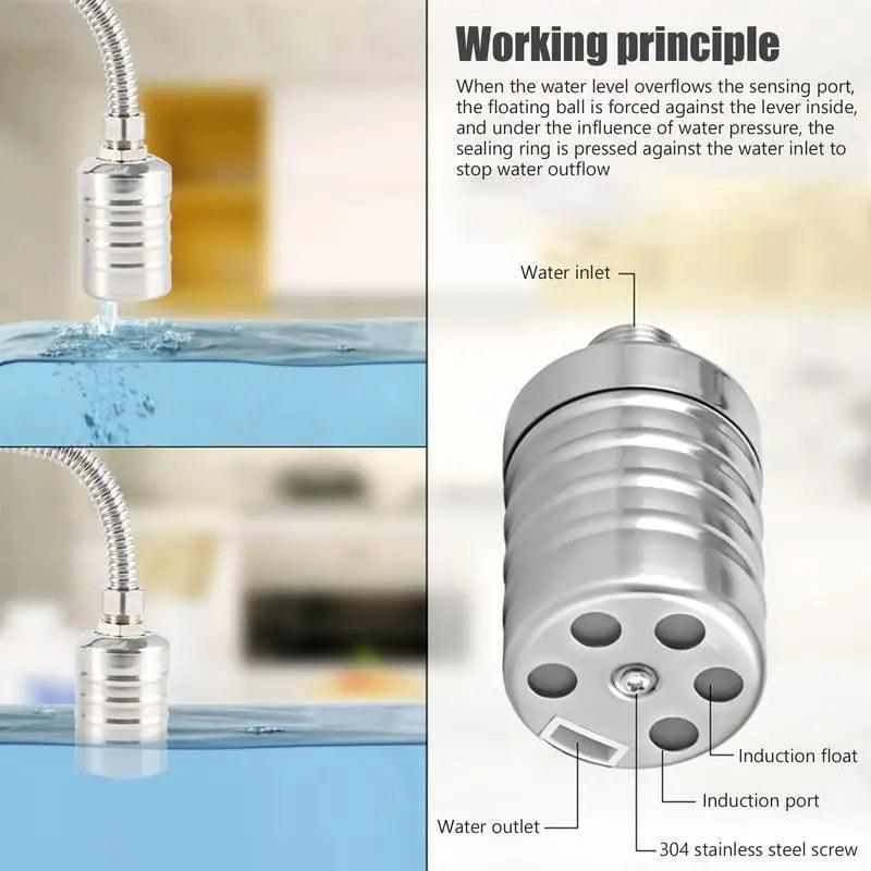 Mini Schwimmerventil Edelstahl | Automatische Wasserregulierung | Für Regentonnen & Wassertanks