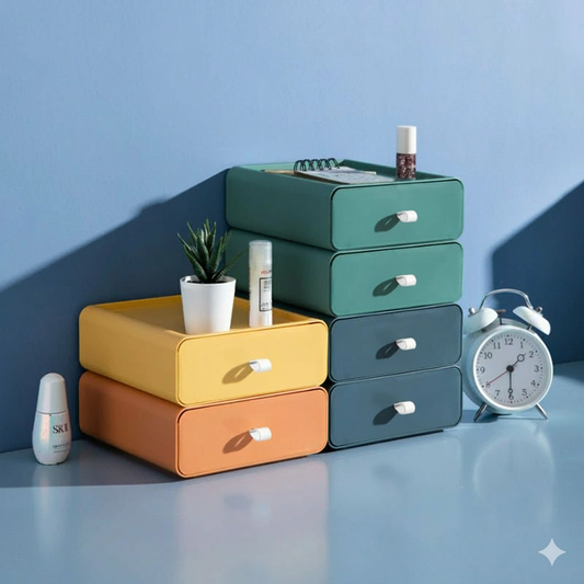 ModuBox – Stapelbare Aufbewahrungsboxen mit Schublade