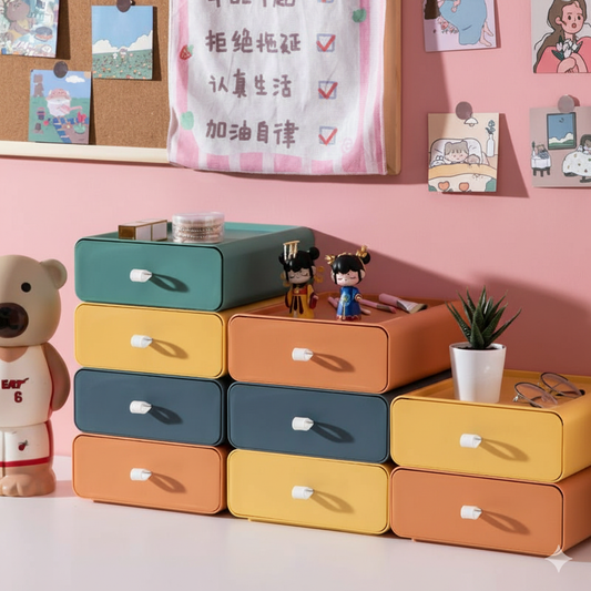 ModuBox – Stapelbare Aufbewahrungsboxen mit Schublade