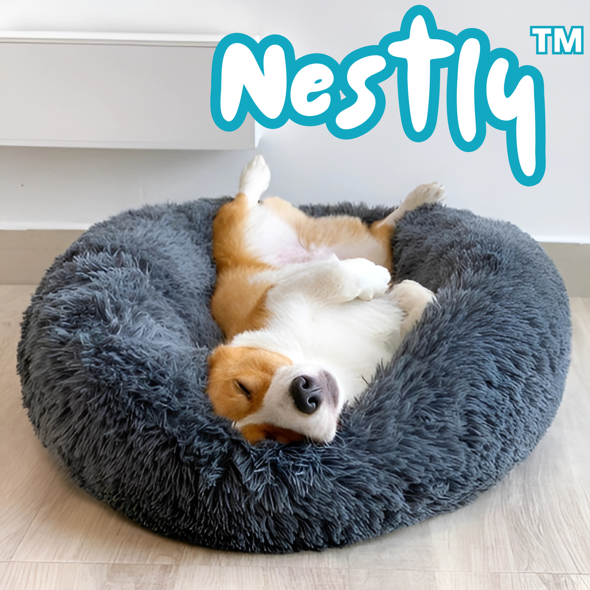 50% Rabatt | Nestly™ | Superweiches Haustierbett, gemütlich, bequem, kuschelig & sicher