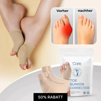 Footalis ZehAlign | Zehenspreizer für Hallux Valgus | Hautfreundlich & Diskret | Für Tag & Nacht