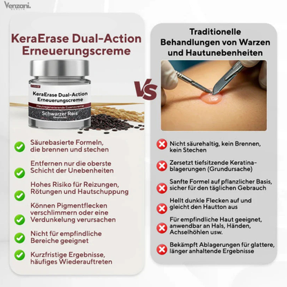 Cvreoz® KeraErase Dual-Action Erneuerungscreme - Die Kraft aus Schwarzem Reis gegen raue Stellen
