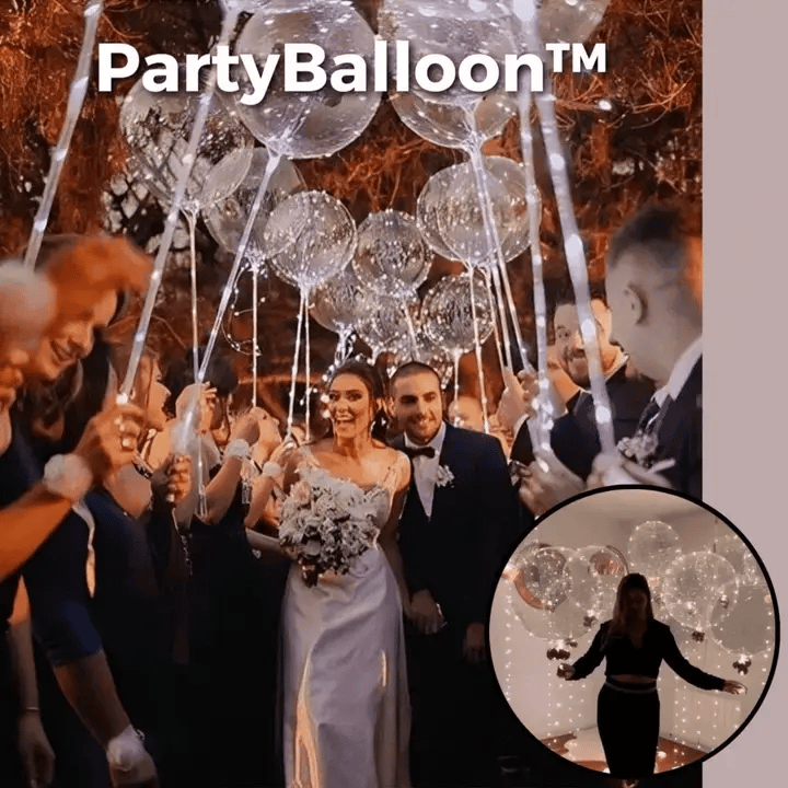 Partyballon – Ballondekoration mit LED-Licht