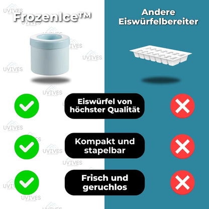FrozenIce™ - Tragbarer Silikoneiswürfelbereiter mit Deckel | 30% Rabatt!