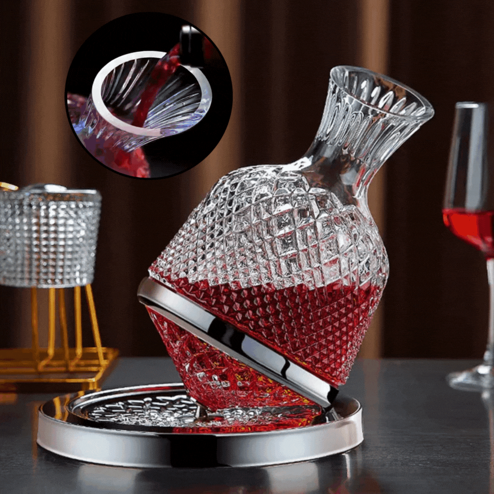 WhirlWine™ | 360° drehbarer Weindekanter aus Kristall [Letzter Tag Rabatt]