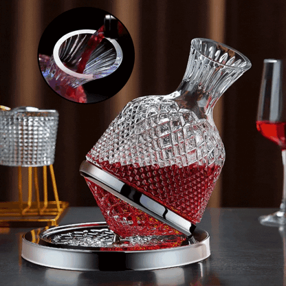 WhirlWine™ | 360° drehbarer Weindekanter aus Kristall [Letzter Tag Rabatt]