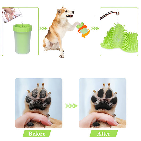 CleanPaws – Hundepfoten-Reinigungsbecher | 1+1 GRATIS