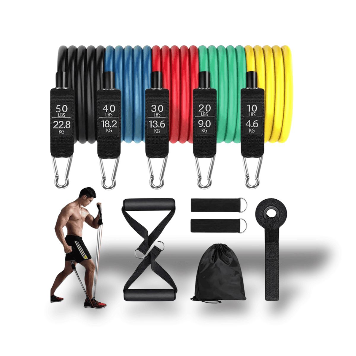 ProBands™ – Komplettes Widerstandsband-Set für effektives Heimtraining [50% Rabatt]