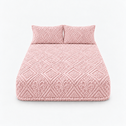 Letzter Tag: 50 % Rabatt | Damask Haven™ – Luxus-Spannbettlaken mit kuschelweichem 3D-Damastmuster!