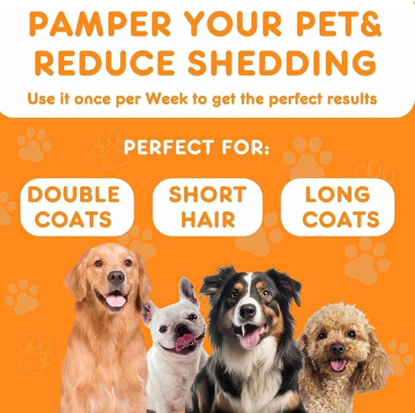 HairSwipe™ | Entfilzungs- & Fellpflegebürste für Hunde und Katzen