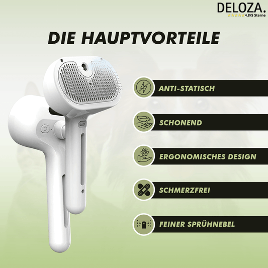 PetGlow™ – Sanfte Dampfbürste für stressfreie Fellpflege [50% Rabatt]