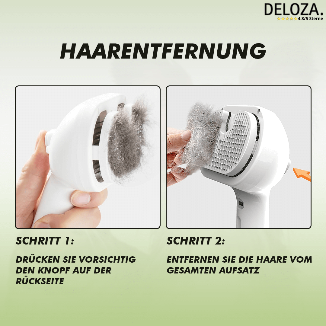 PetGlow™ – Sanfte Dampfbürste für stressfreie Fellpflege [50% Rabatt]