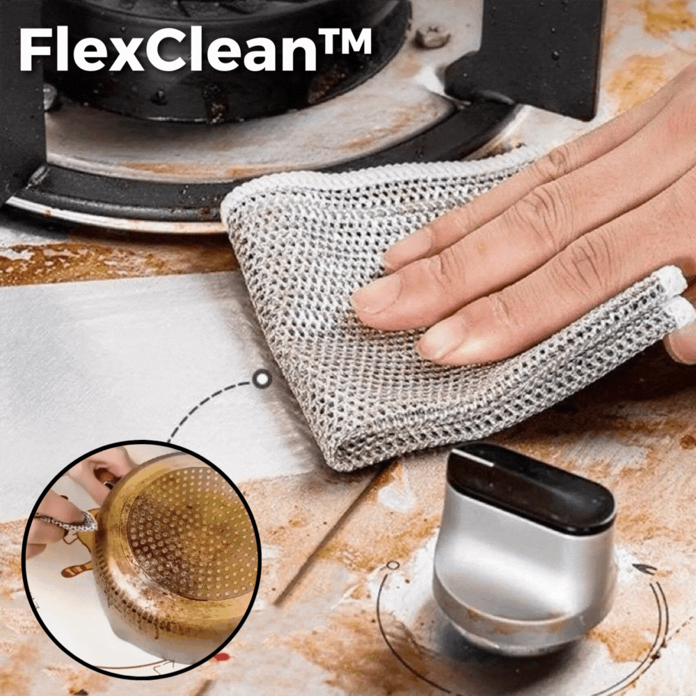 5+5 GRATIS | FlexClean - Mehrzweck-Drahttücher für hartnäckige Flecken