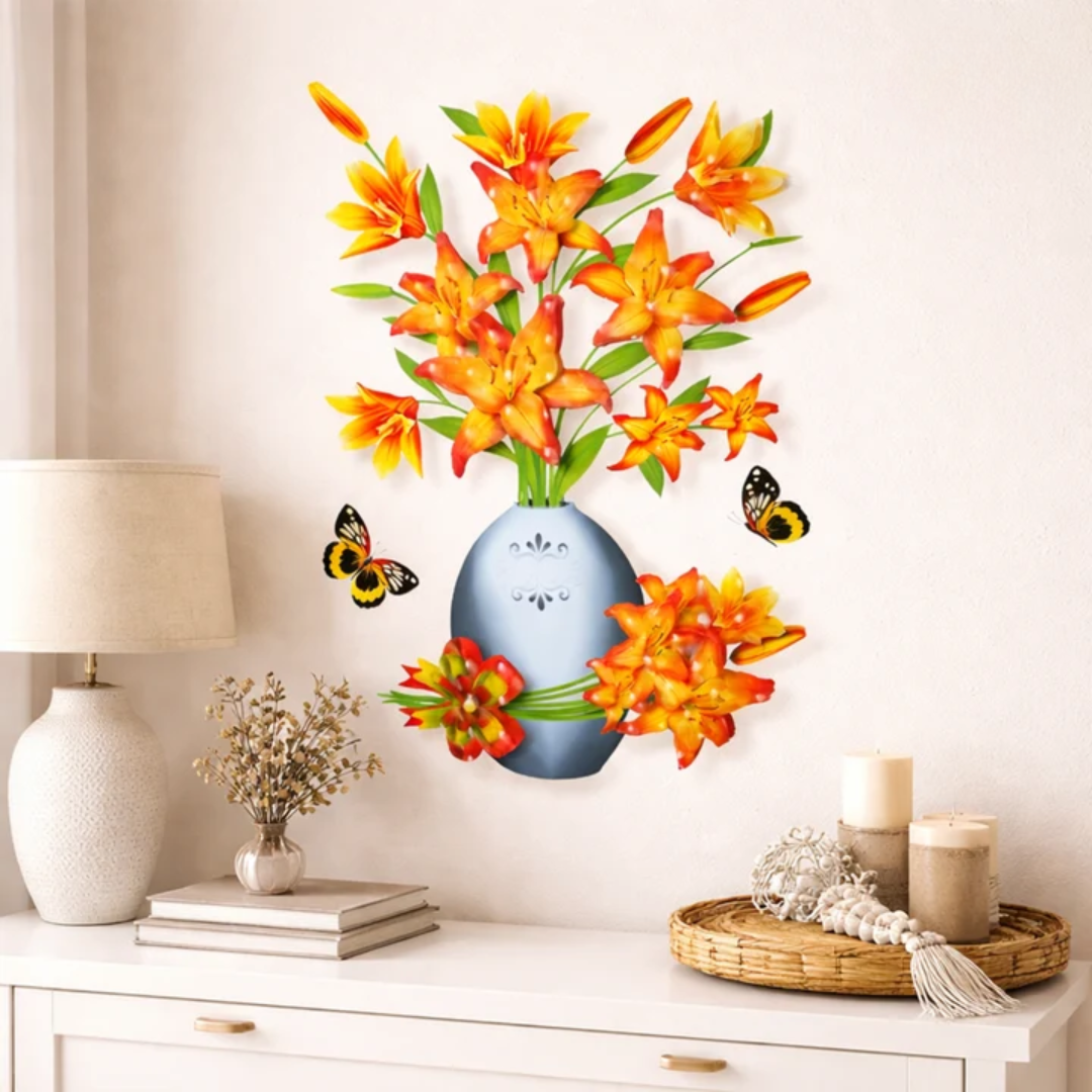 2+2 GRATIS | BloomStick™ | Selbstklebende Blumensticker für Wände, Möbel & kreative Dekoration