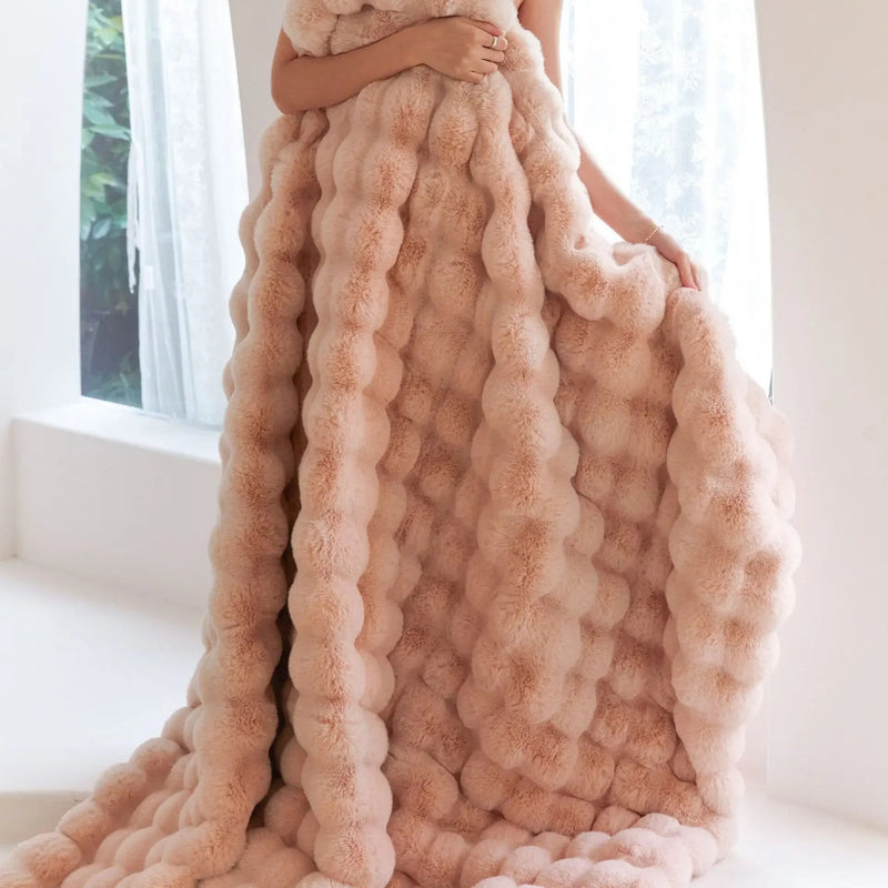 Reversible Blanket | Plush & Smooth Double-Sided | Polyester Fleece | Year-Round Warmth
