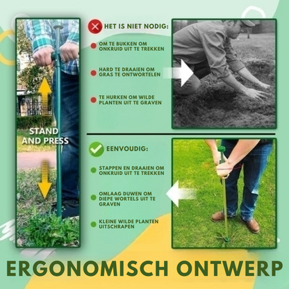 Wurzelgräber – Werkzeug zum Entfernen von Pflanzenwurzeln