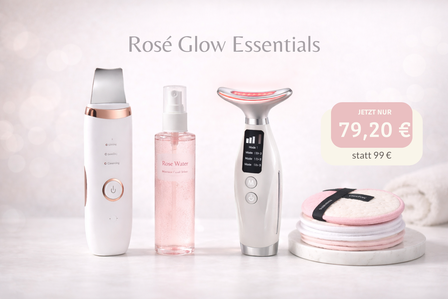 Rosé Glow Essentials | Spürbare Reinheit. Sichtbare Straffung. Ab der ersten Anwendung.