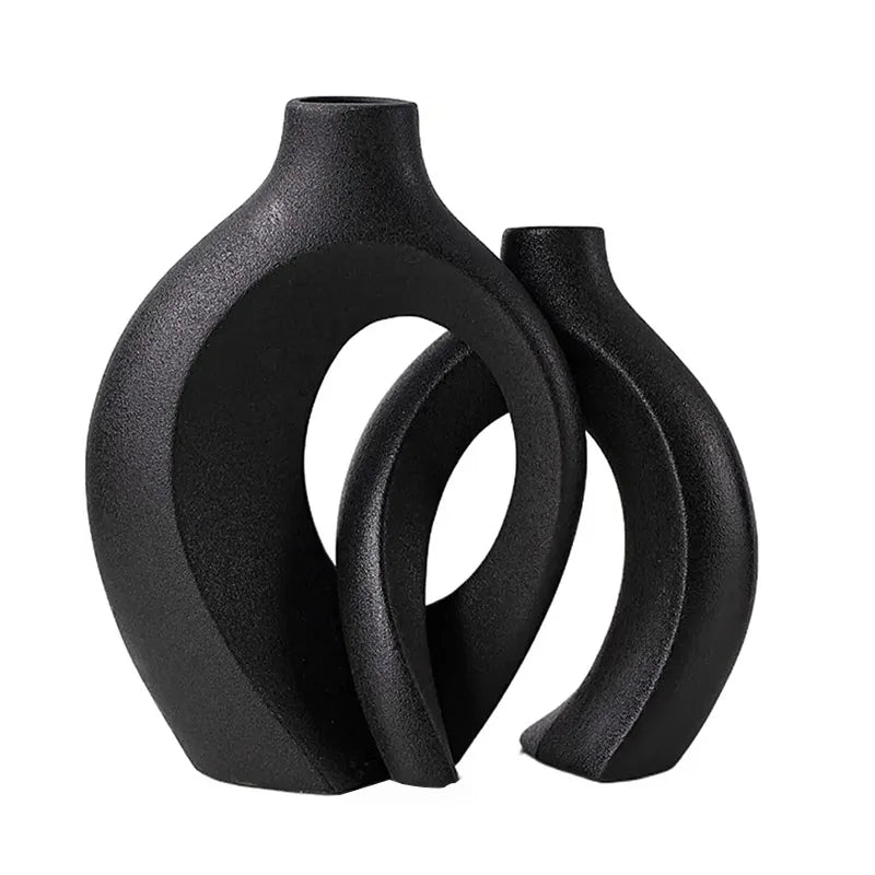 VaseCharm – Modernes Keramikvasen-Set (2er-Set)
