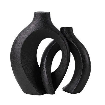 VaseCharm – Modernes Keramikvasen-Set (2er-Set)