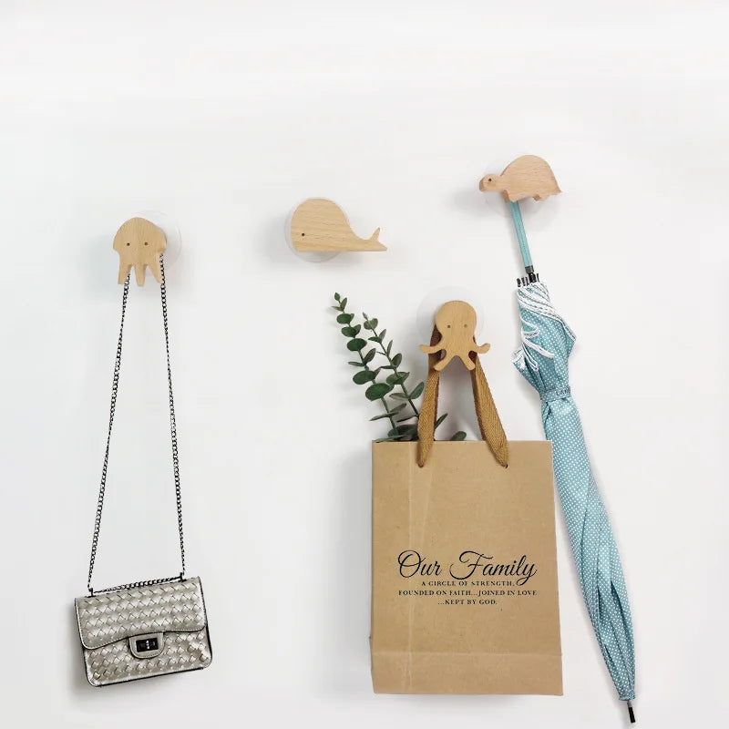 NordicPals – Set mit Wandhaken aus Holz in Tierform