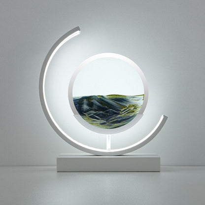 SandScape – Tischlampe mit kinetischer Sanduhr