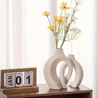 VaseCharm – Modernes Keramikvasen-Set (2er-Set)