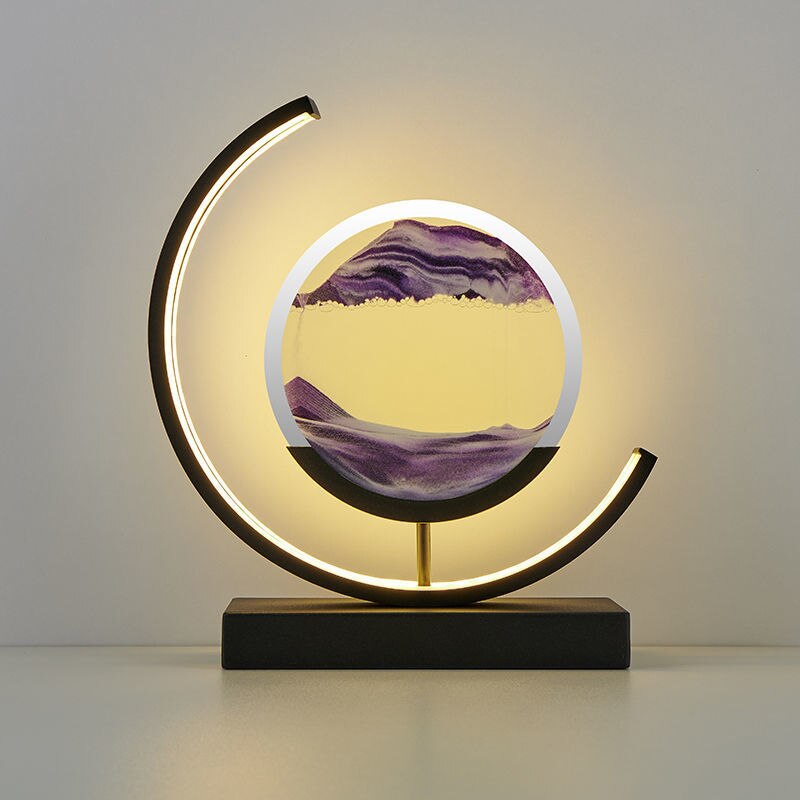 SandScape – Tischlampe mit kinetischer Sanduhr