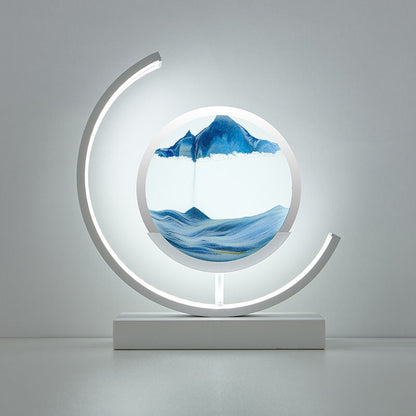 SandScape – Tischlampe mit kinetischer Sanduhr