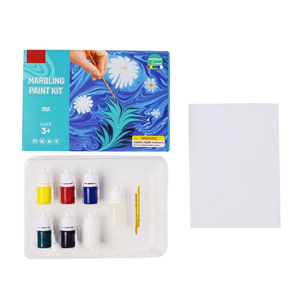 50% RABATT | ColoraFlow™ | Wasser-Marmorier-Set – Ungiftiges, BPA-freies Kreativset für Kinder & Erwachsene für sauberes, einfaches Kunstgestalten