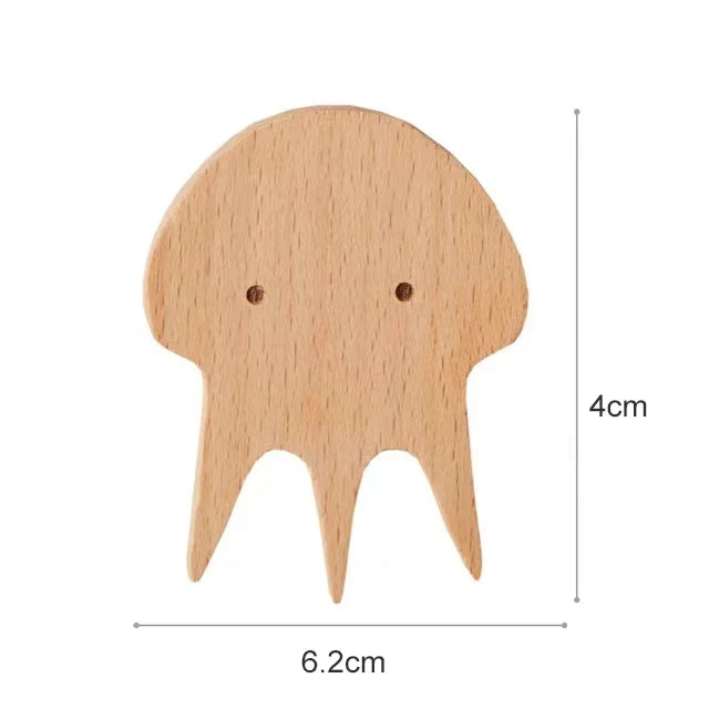 NordicPals – Set mit Wandhaken aus Holz in Tierform