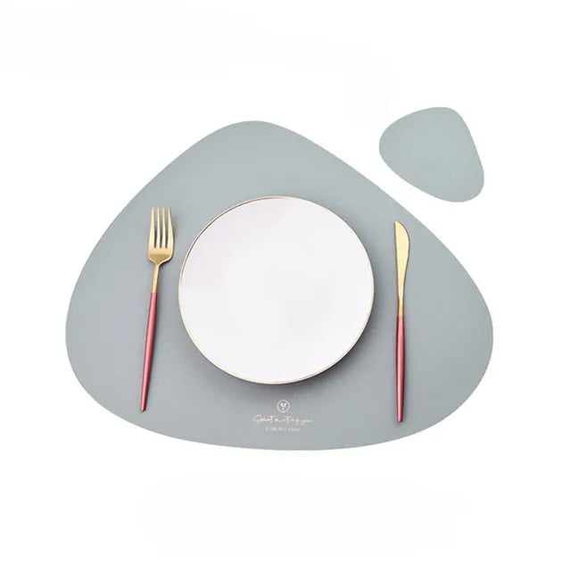 50% RABATT | PrestigeMat - Elegantes Set aus PU-Leder-Tischsets und Untersetzern [Letzter Tag Rabatt]