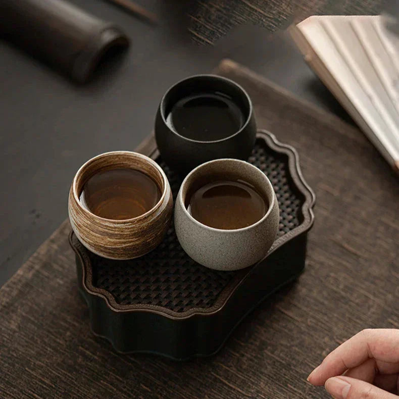 RusticBrew – Set handgefertigter Espresso-Tassen aus Keramik