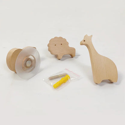 NordicPals – Set mit Wandhaken aus Holz in Tierform