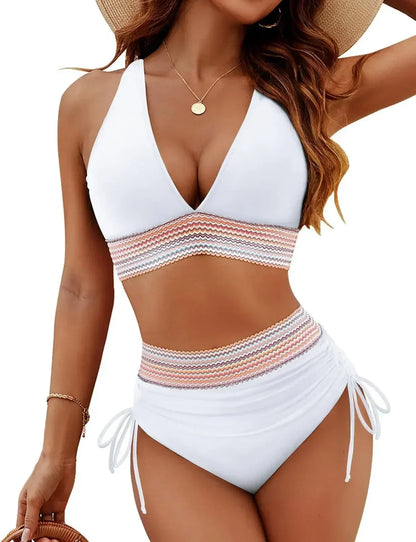 Greta™ – Hochgeschnittenes Bikini-Set mit Bauchkontroll-Effekt