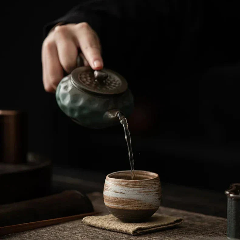 RusticBrew – Set handgefertigter Espresso-Tassen aus Keramik