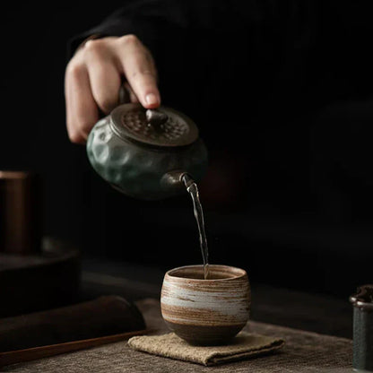 RusticBrew – Set handgefertigter Espresso-Tassen aus Keramik