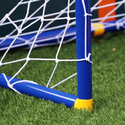 2-in-1 Kinder-Sporttor – Fußballtor & Basketballkorb in einem Set