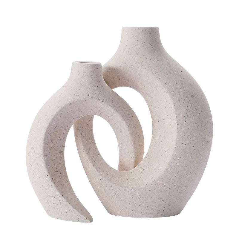 VaseCharm – Modernes Keramikvasen-Set (2er-Set)