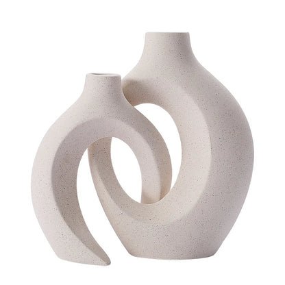 VaseCharm – Modernes Keramikvasen-Set (2er-Set)