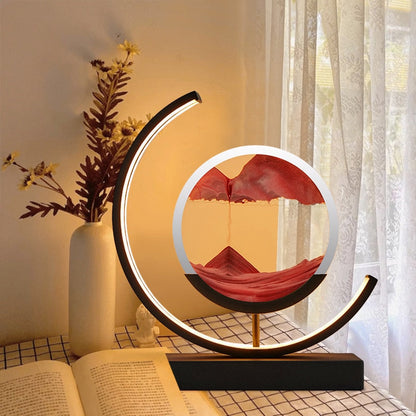 SandScape – Tischlampe mit kinetischer Sanduhr