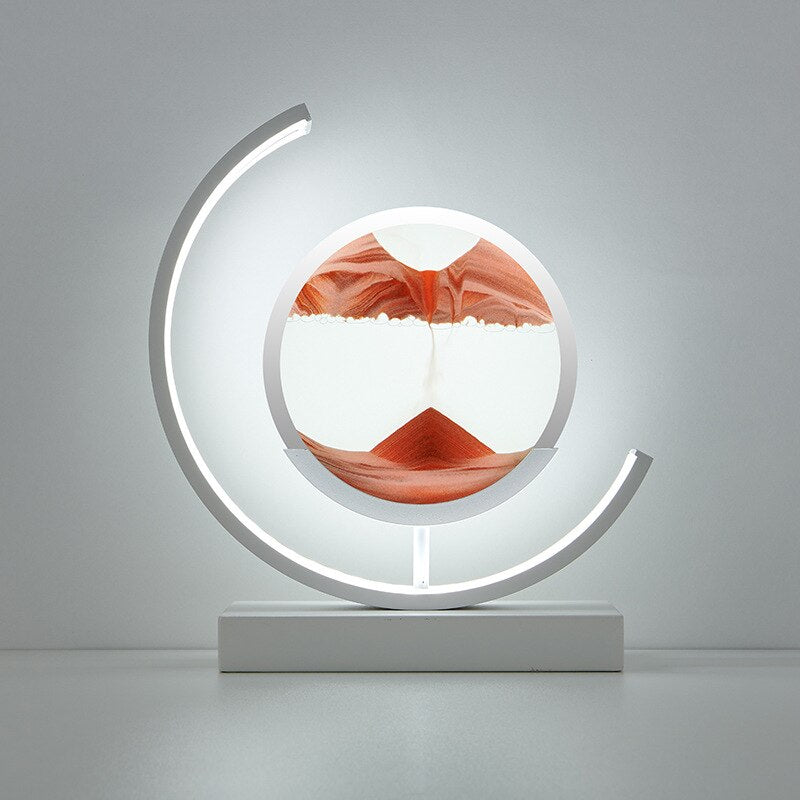 SandScape – Tischlampe mit kinetischer Sanduhr